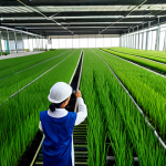 FoodTech Factory with Solar Panels**

"A modern FoodTech factory in Thailand, with solar panels on the roof, surrounded by lush green rice paddies, fully clothed workers monitoring the production line inside. The factory is clean and efficient, showcasing sustainable energy practices. Safe for work, appropriate content, professional, modest, family-friendly, perfect anatomy, correct proportions, natural pose, well-formed hands, proper finger count, natural body proportions, professional photography, high quality."

**