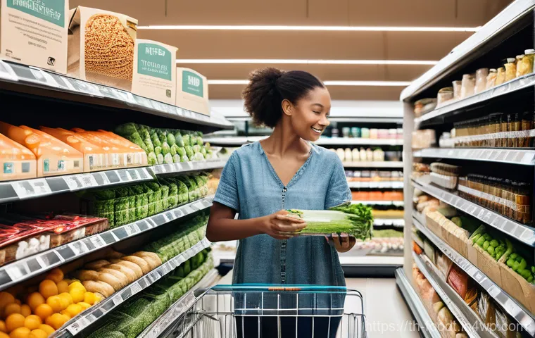 푸드테크와 포장 혁신의 필요성 - **A Vibrant Future Feast:** A high-definition, brightly lit image of a modern, diverse family, inclu...