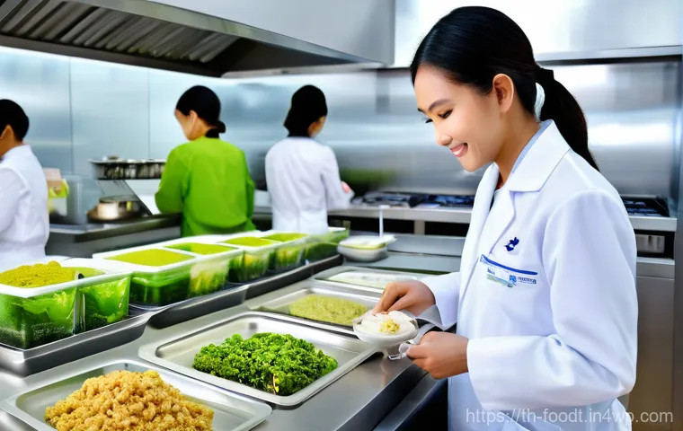 푸드테크의 표준화 및 인증 이슈 - **Future Food Innovation in a Modern Thai Kitchen**
    A brightly lit, modern, and impeccably clean...