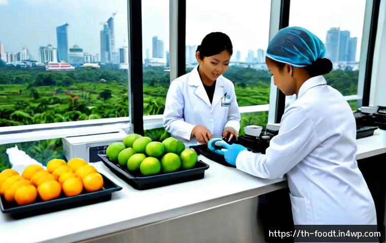 Home 15 푸드테크의 글로벌 경쟁력 분석 - Photorealistic modern food technology innovation lab in Bangkok, Thailand, Thai food scientists in c...